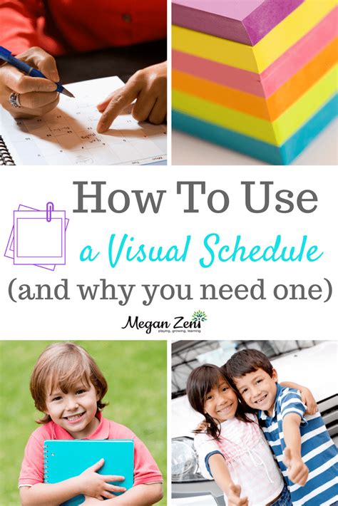 How To Use A Visual Schedule Megan Zeni
