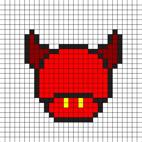 Pixel Art Diable 31 Idées Et Designs Pour Vous Inspirer En Images