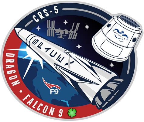 The Patch For Spacexs Falcon 9 V11 Mission With Crs 5 Rspacex