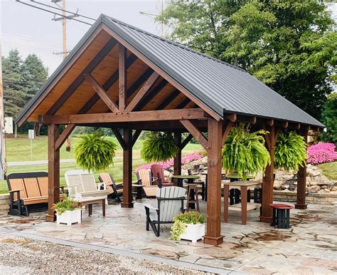 14x20 Pine Pavilion Entertaining And Recreation Pavilions Sales And Prices