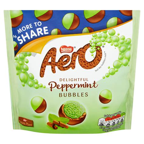 Aero Bubbles Peppermint Mint Chocolate Sharing Pouch 219g Sharing