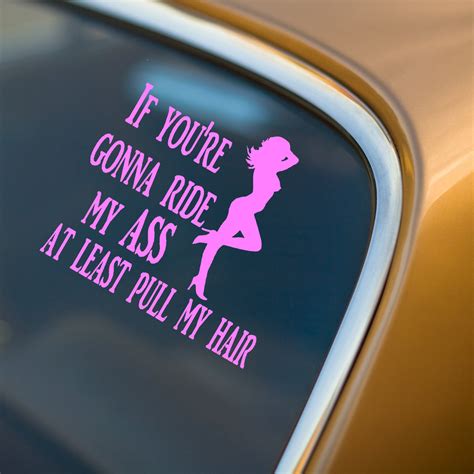 If Youre Gonna Ride My Ass At Least Pull My Hair Vinyl Etsy