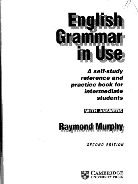 Cambridge English Grammar In Use Intermediate Book 2nd Edition By