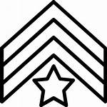 Army Military Sergeant Badge Soldier Chevron Icon