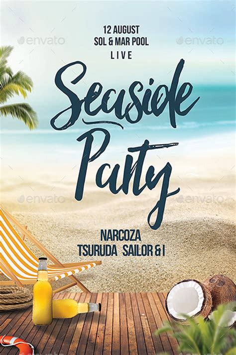 Download The Beach Seaside Party Flyer Template For Photoshop