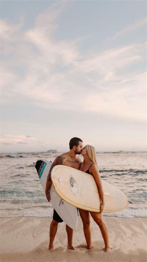 boho surfer couples beach photos north shore hawaii couples beach photography vintage surf