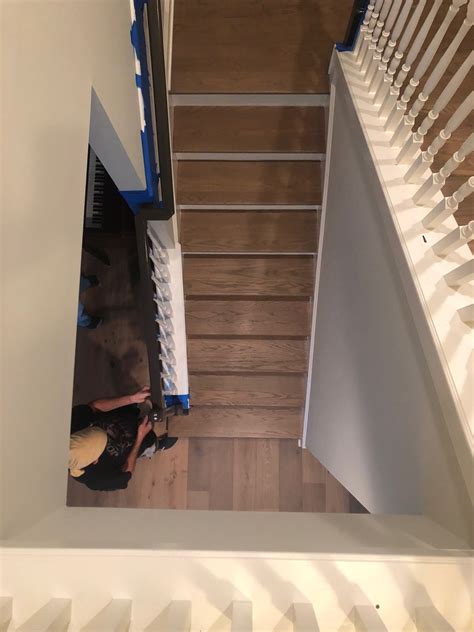 Red Oak Staircase Refinishing In Palencia St Augustine Fl