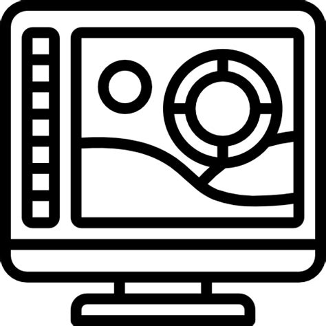 Monitor Basic Miscellany Lineal Icon