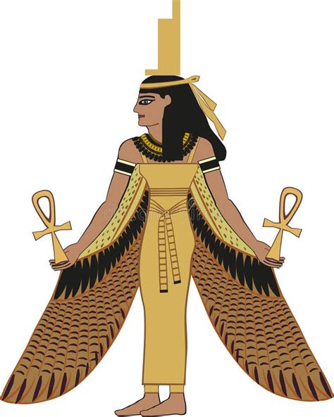 Isis Egipcio De La Diosa Stock De Ilustración Ilustración De Griegos