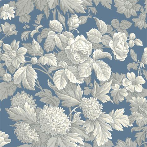 Here you can find the best abstract flowers wallpapers uploaded by our community. Blue and Grey Antique Floral Wallpaper
