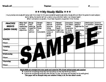 We all learn differently, and we each have our own style of studying. Study Skills Nightly Checklist by FunLearnJoy | Teachers ...