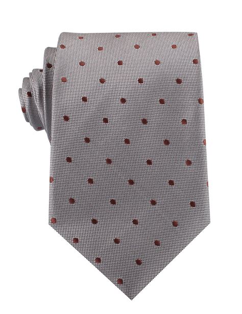 Grey With Brown Polka Dots Necktie Buy Mens Designer Ties Australia