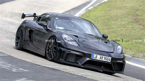 Porsche Cayman Gt Rs Spied Getting A Workout At The Nurburgring Highwaytale Com