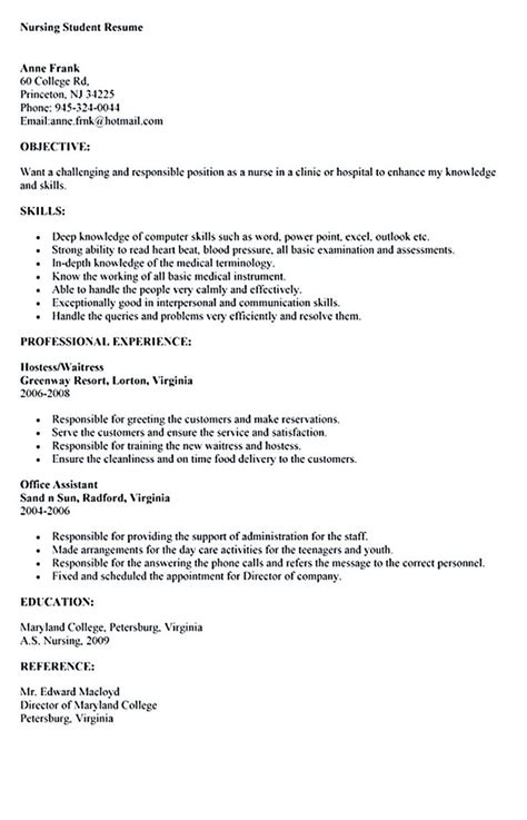 For a computer science student, software development has always been one of the hottest and demanding skill. Nursing student resume must contains relevant skills ...