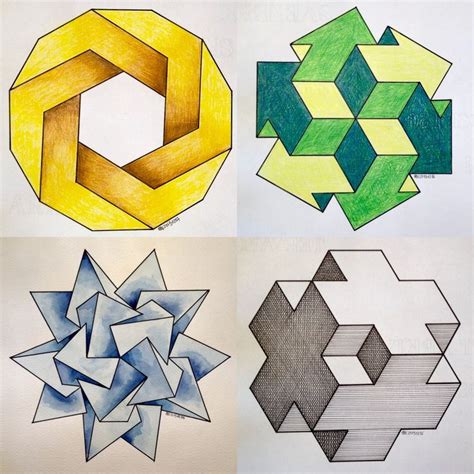How To Draw Geometric Shapes Step By Step At Drawing Tutorials