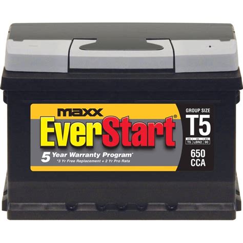 Everstart Maxx Lead Acid Automotive Battery Group T5