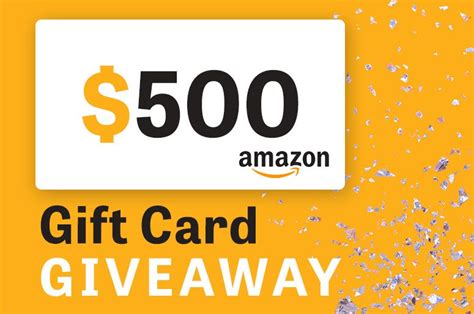 Enter To Win A 500 Amazon T Card