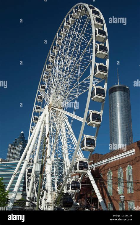 Skyview Ferris Wheel Downtown Atlanta Georgia Usa Stock Photo Alamy