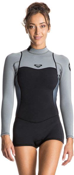 Roxy Syncro 22mm Long Sleeve Back Zip Shorty Spring Wetsuit Womens