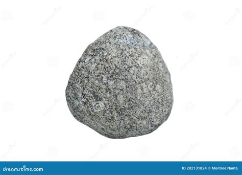 Plutonic Granite Rock Isolated On White Background Stock Photo Image