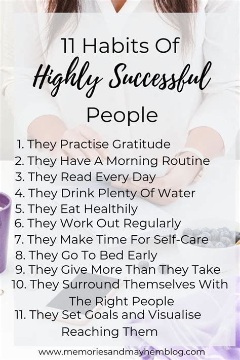 11 Habits Highly Successful People Have Successful People Habits Of