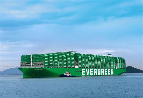 Evergreen’s Mega Container Ship Ever Ace With Wingd’s Large Bore X92 Bore Size Engines Crossed