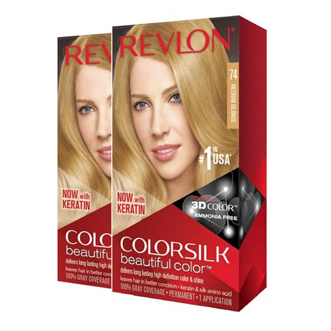 Revlon Colorsilk Beautiful Color Hair Color Medium Blonde2pk