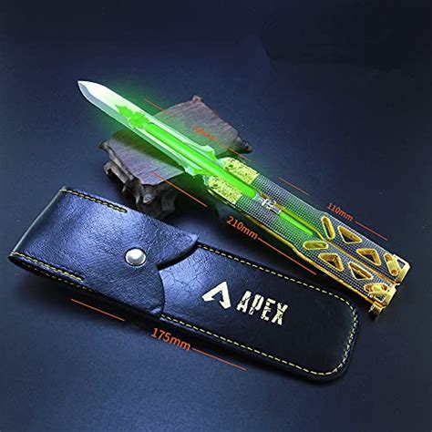 Apex Legends Octane Heirloom Luminous Neon Green Metal Knife Action