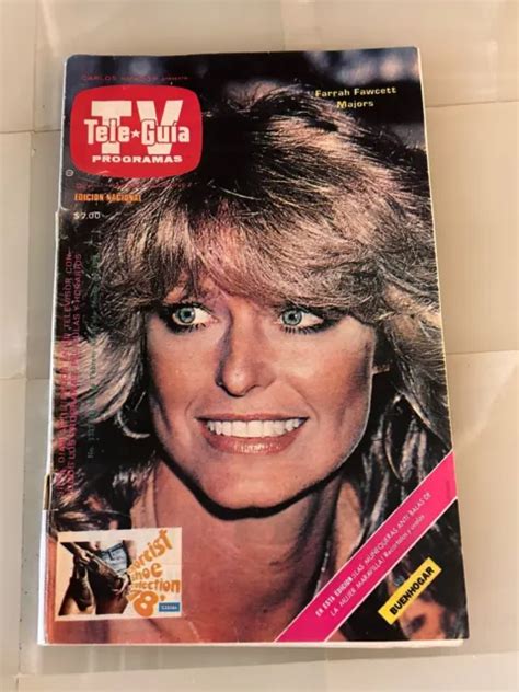 Farrah Fawcett Charlies Angels Cover 1978 Tv Guide Mexico Edition