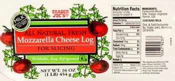 This winter trader joe's finally started selling vegan cheese and, of course, took it one step further: Trader Joe's Mozzarella Cheese Log Reviews - Trader Joe's ...