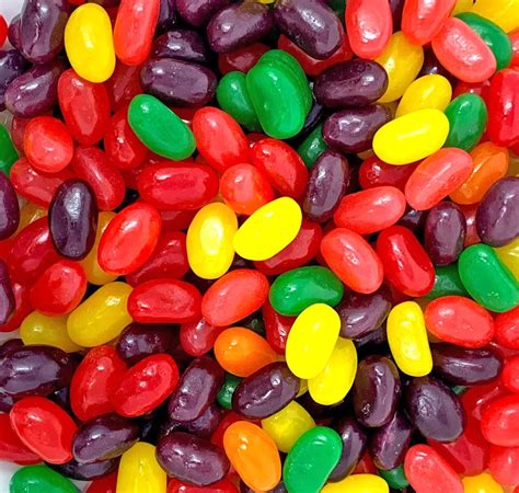 Sweetgourmet Jumbo Assorted Fruits Jelly Beans Bulk Unwrapped 3 Pounds
