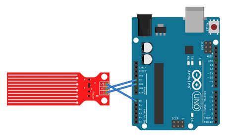 Conductive method is used to measure the level. Whitelist: 5 - Arduino: Water level sensor