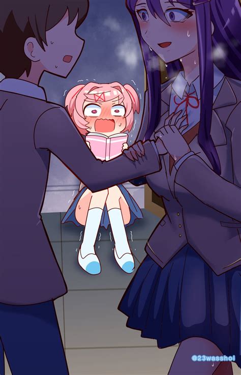 What If Natsuki Was Inside The Closet With Mc And Yuri During That
