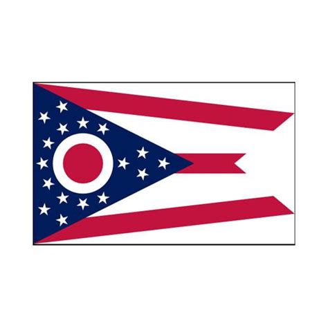 Ohio's flag was designed by john eisenmann in 1901. Ohio State 3x5 flag Decorate for Community and Sports Events