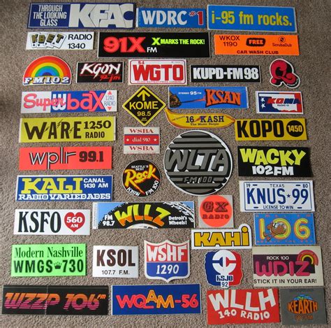 Radio station bumper stickers. | Radio, Music radio, Radio 