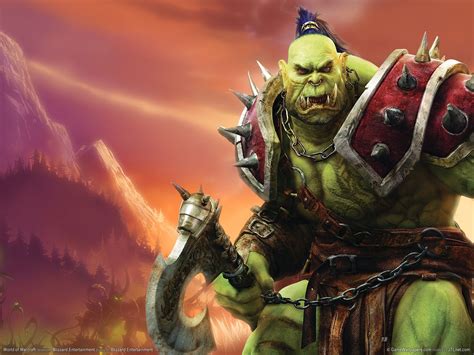 Orc In Classic Wow Warcraft Movie World Of Warcraft Wallpaper World Of Warcraft