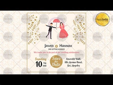 Share the best gifs now >>>. Save the Date Video Invitation - Wedding, Marriage ...