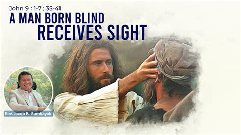 a man born blind receives sight john 9 1 17 1 june 2020 english subtitle available youtube