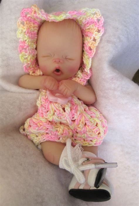 Ooak Polymer Clay Full Sculpt Posable Dollhousebarbie Baby With