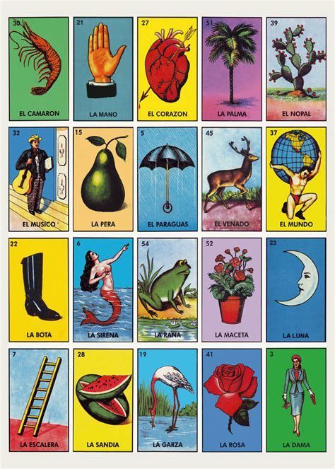 Loteria Cartas Mexicana Imprimir Para Loteria Cards Loteria