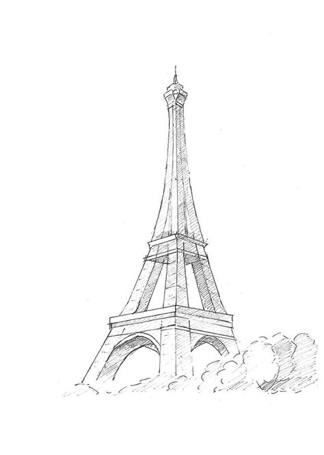 20 Latest Sketch Sunset Eiffel Tower Drawing The Campbells Possibilities