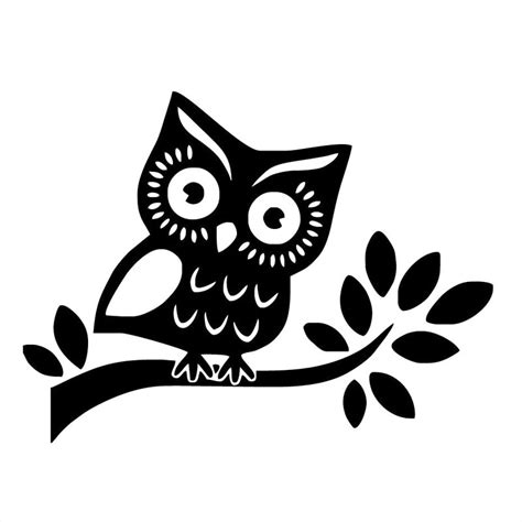 16x12cm cute owl standing on a tree funny vinyl decals car stickers motorcycle car styling s6