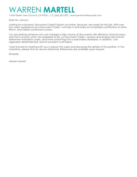 We did not find results for: Sample Medical Coder Cover Letter - 200+ Cover Letter Samples
