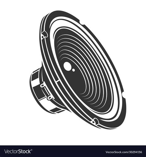 Audio Loud Speaker Royalty Free Vector Image Vectorstock