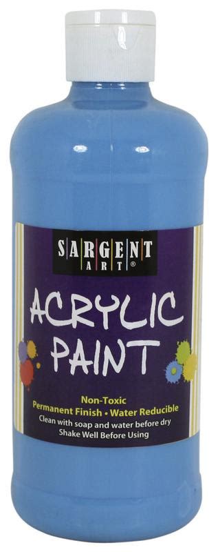 Sargent Art 16 Oz Acrylic Paint White Sar242496 Supplyme