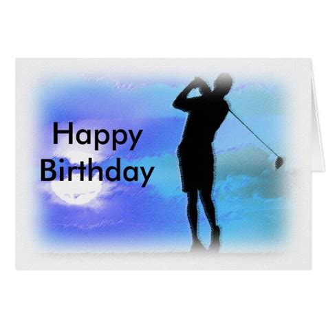 Golf Happy Birthday Cards Zazzle