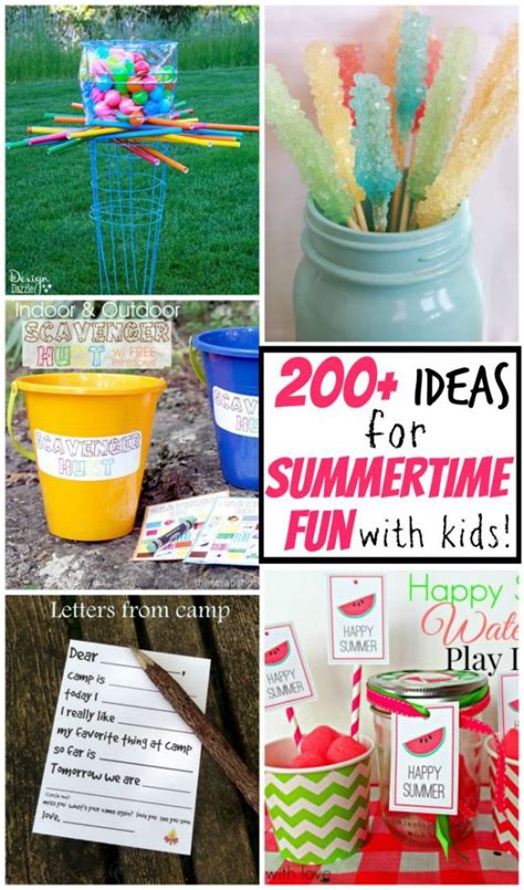200 Ideas For Summertime Fun With Kids Design Dazzle