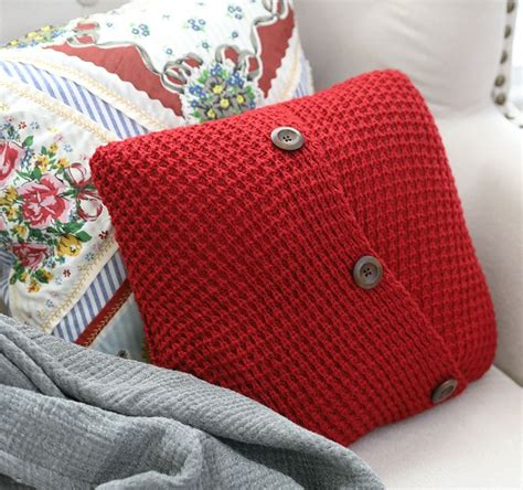 This Pillow Is Cuddly And Warm And Made From An Old Sweater