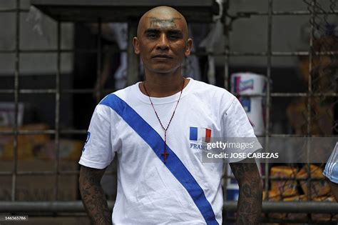 A Member Of Mara Salvatrucha Gang Poses At The Prison Of Ciudad News