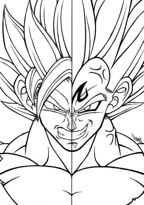 Goku And Vegeta Drawing Free Download On Clipartmag